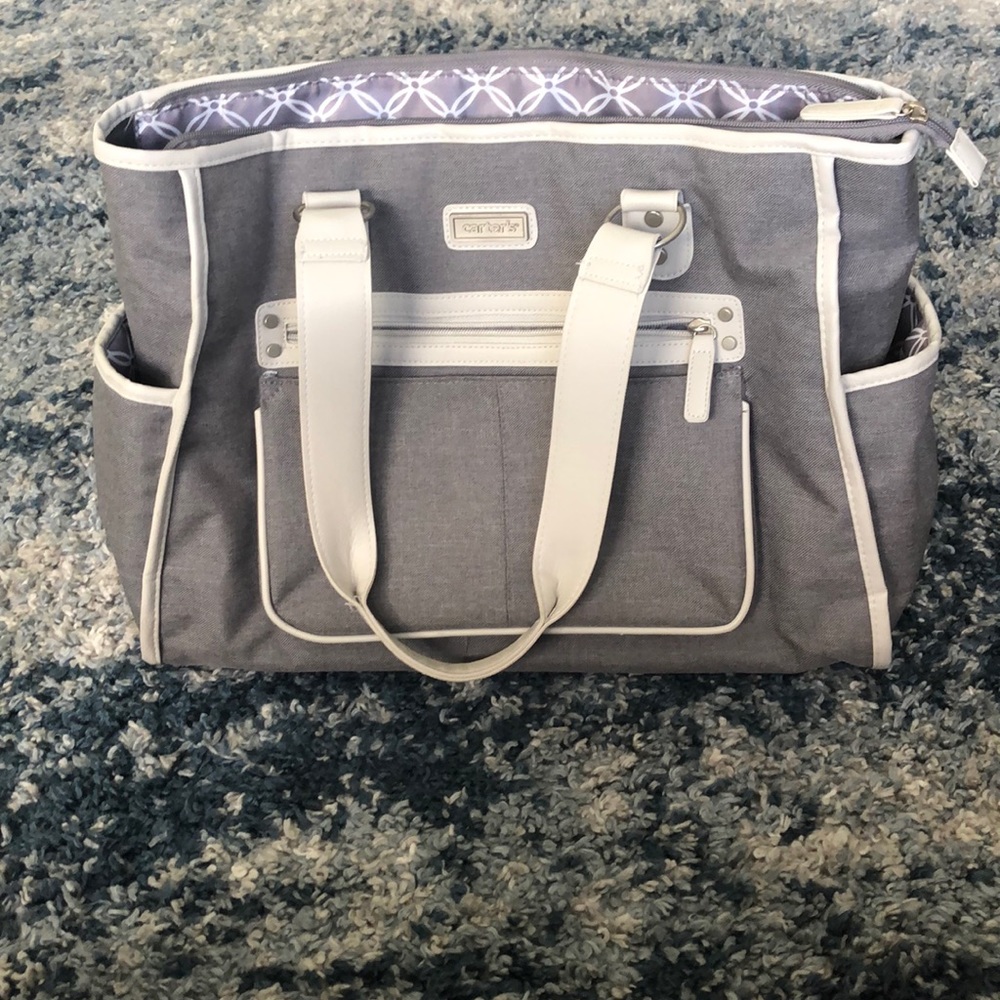 Gray Carter’s Diaper Bag